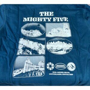 Mountain Hardwear Men’s Mighty Five Pullover Hoody Caspian XL Blue Cotton Blend